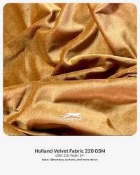 Holland Velvet Fabric 220 GSM | 54” Width | Upholstery, Curtains & Home Décor  in Surat